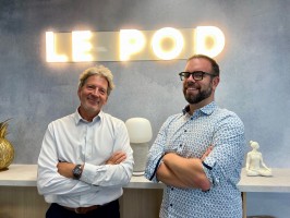 Pierre GIBOIRE, Directeur général des espaces LE POD Coworking & Matthieu LECOQ, Directeur adjoint